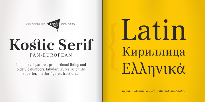 Fuente Kostic Serif